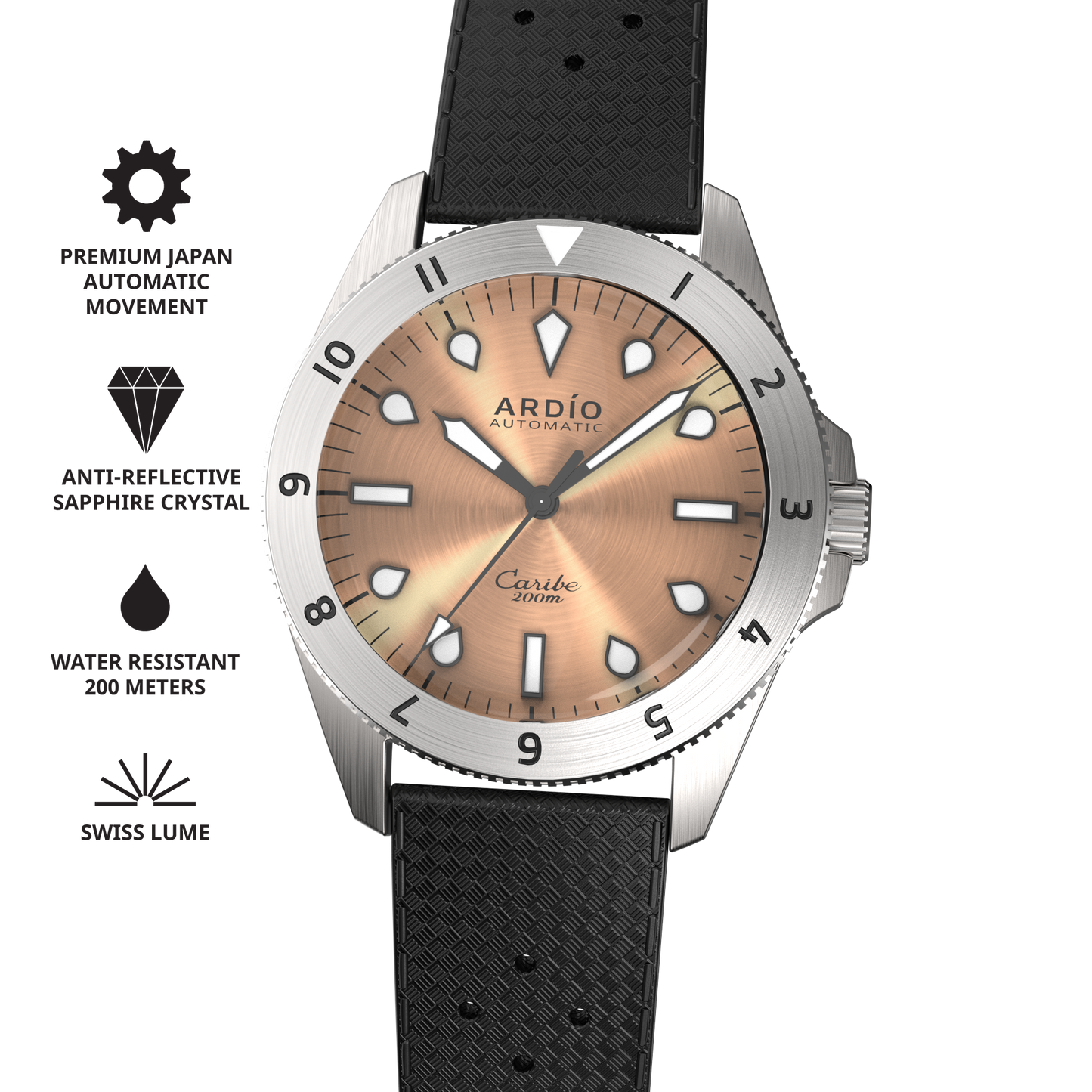 Brass Ardio Caribe Watch