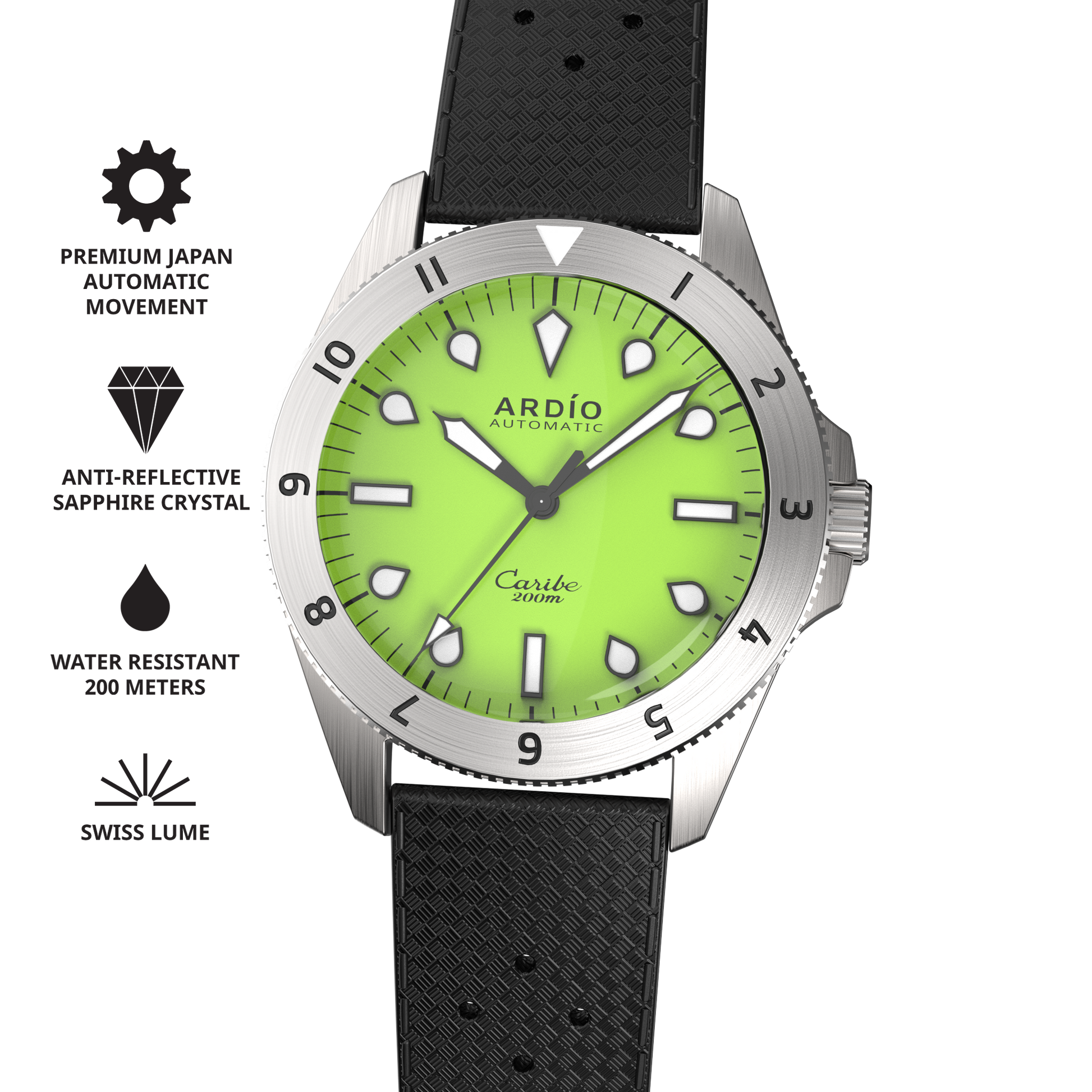 Green Ardio Caribe Watch